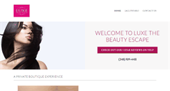 Desktop Screenshot of luxethebeautyescape.com