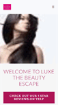 Mobile Screenshot of luxethebeautyescape.com